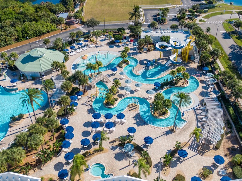The Lazy River and Waterslide